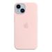 iPhone 14 Silicone Case with MS - Chalk Pink