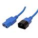 Kabel síťový prodlužovací IEC320 C14 - IEC320 C13, 1,8m, modrý