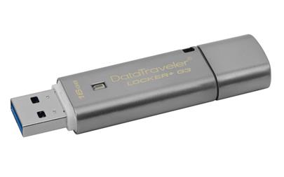 Kingston DataTraveler Locker+ G3 16GB USB 3.0, HW šifrování, kovový