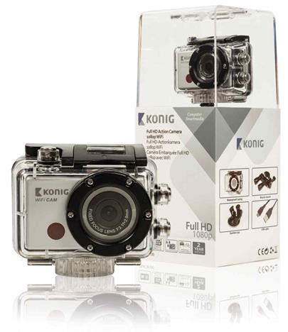König CSACW100 - outdoorová Full HD kamera, microSDHC, WiFi, DO, vodotěsnost 30m