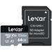 LEXAR Micro SD card SDXC 64GB Professional 1066x SILVER UHS-I + SD adaptér