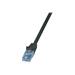 LOGILINK CP3023U LOGILINK - Patch Cable Cat.6A 10GE Home U/UTP EconLine black 0,50m