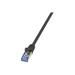 LOGILINK CQ4073S LOGILINK - Cat.6A Patch cable made from Cat.7 raw cable, black, 5m