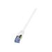 LOGILINK CQ4081S LOGILINK - Cat.6A Patch cable made from Cat.7 raw cable, white, 7,5m