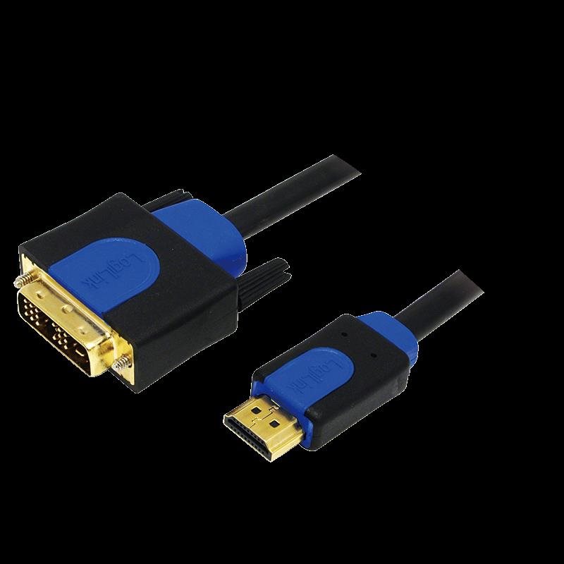 LOGILINK - Kabel HDMI-DVI, HQ, délka 3m
