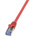 LOGILINK - Patch Cable Cat.6A 10G S/FTP PIMF PrimeLine red 0,50m