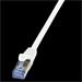 LOGILINK - Patch kabel Cat.6A 10G S/FTP PIMF PrimeLine 1,50m bílý