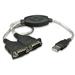 MANHATTAN Adaptér USB - sériový port 2x (USB AM/DB9M(2), RS232)
