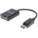 MANHATTAN Kabel / adaptér DisplayPort Male to VGA HD15 Female, 15 cm, Active, Black