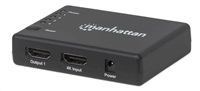 MANHATTAN Splitter HDMI 4 porty, 4K@30Hz, černá