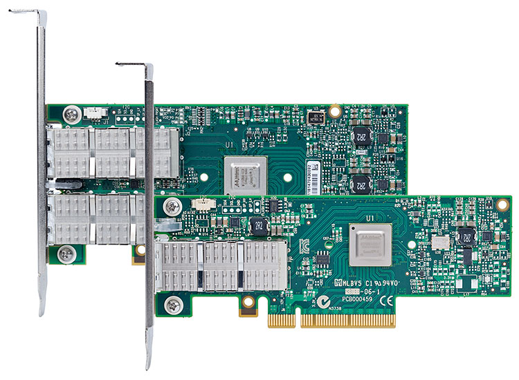 Mellanox ConnectX®-3 VPI dual port QSFP, FDR10 IB (40Gb/s),PCI-E x8