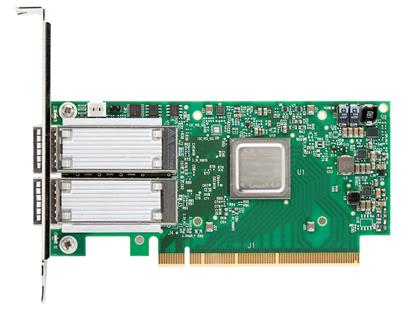 Mellanox ConnectX®-5 EN network interface card, 100GbE dual-port QSFP28, PCIe3.0 x16, tall bracket, ROHS R6