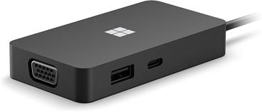 Microsoft Surface USB-C Travel Hub Con, CS/EL/HU/SK, Black