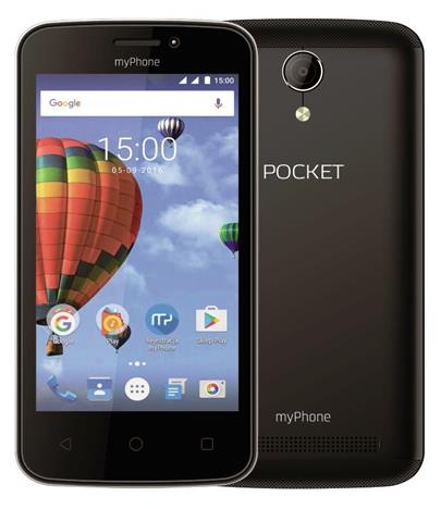 myPhone Pocket - černý 4" IPS/800x480/4GB/500MB RAM//2Mpx/Android 6