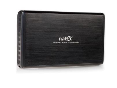 Natec RHINO Externí USB 3.0 box pro 3.5'' SATA HDDs, černý hliník