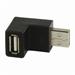 Nedis CCGP60930BK - USB 2.0 Adaptér | A Zástrčka - A Zásuvka | Úhlová 90° | Černá barva