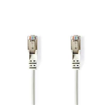 Nedis CCGP85111WT100 - Síťový kabel CAT5e F/UTP | RJ45 (8P8C) Zástrčka – RJ45 (8P8C) Zástrčka | 10 m | Bílá barva