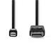 Nedis CCGT37400BK20 - Mini DisplayPort – DisplayPort 1.2 kabel | Mini DP Zástrčka - DP Zástrčka | 2 m | Černá