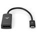 NEDIS kabelový adaptér USB 3.2 Gen 1/ USB-C zástrčka - DisplayPort zásuvka/ kulatý/ černý/ 20cm