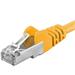 Premiumcord Patch kabel CAT6a S-FTP, RJ45-RJ45, AWG 26/7 10m, žlutá