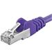 Premiumcord Patch kabel CAT6a S-FTP, RJ45-RJ45, AWG 26/7 2m, fialová