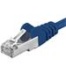 Premiumcord Patch kabel CAT6a S-FTP, RJ45-RJ45, AWG 26/7 7m, modrá