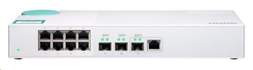 QNAP QSW-308S QNAP QSW-308S Eight 1GbE NBASE-T ports, Three 10GbE SFP+ unmanaged switch