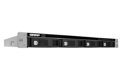 QNAP TS-453U-SP-4G Turbo NAS Server, 2 GHz QC/4GB/4xHDD/4xGL/USB 3.0/R0,1,5,6/iSCSI/1x250W/1U