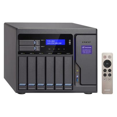 QNAP TVS-882-i3-8G Turbo NAS server, 3,7 GHz DC/8GB/2xSSD+6xHDD/4xGL/3xHDMI/USB 3.0/R0,1,5,6/iSCSI/DO