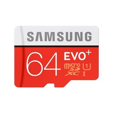 Samsung paměťová karta 64GB EVO Plus Micro SDXC UHS-I U3 Class 10 (čtení/zápis: 100/60MB/s) + SD adaptér