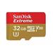 Sandisk Extreme microSDHC 32 GB 90/60 MB/s Class 10 U3 V30 UHS-I