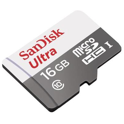 SANDISK Micro SD card SDHC 16GB Ultra Class 10 UHS-I 80 MB/s