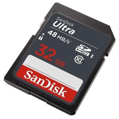 SanDisk SDHC 32 GB Ultra, 48MB/s, UHS-I, class 10/U1