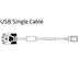 Single USB type A breakout cable