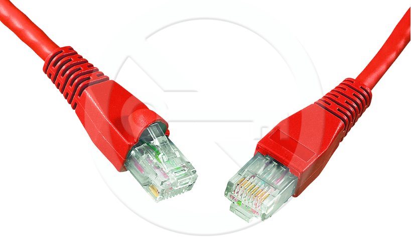 Solarix patch kabel CAT6 UTP PVC 0,5m červený snag-proof C6-114RD-0,5MB