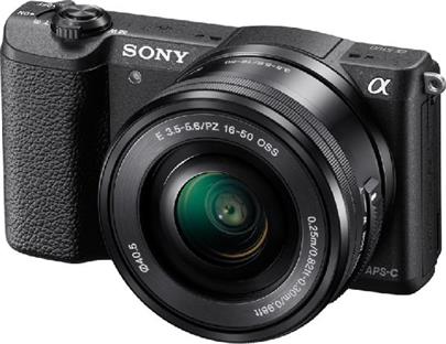 SONY ILCE-5100 Fotoaparát Alfa 5100 s bajonetem E + 16-50mm objektiv - Black