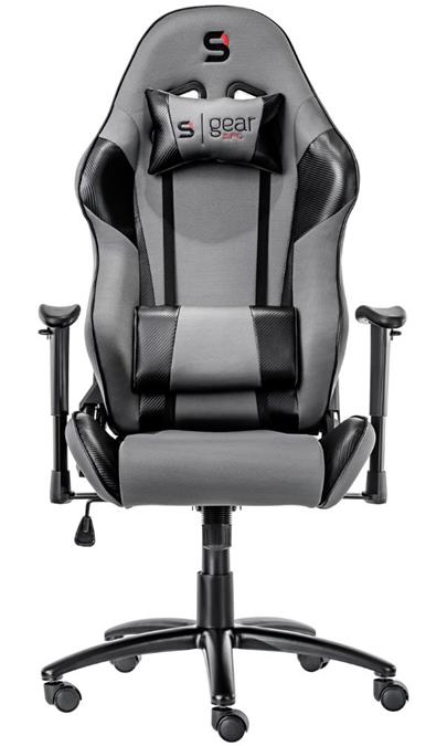 SPC Gear SR300 GY herní židle šedá - textilní