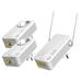 STRONG sada 3 adaptérů Powerline WF 500 DUO FR/ Powerline 500 Mbit/s/ Wi-Fi 300 Mbit/s/ 2x LAN/ bílý