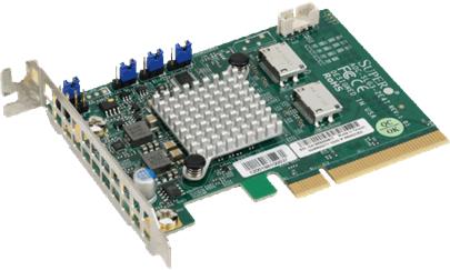 SUPERMICRO HBA pro 2×NVMe PCI-E8 g3 (2x OCuLink) X11 MB
