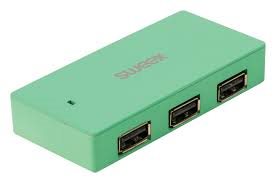 SWEEX USB rozbočovač New York, 4 porty, mátový