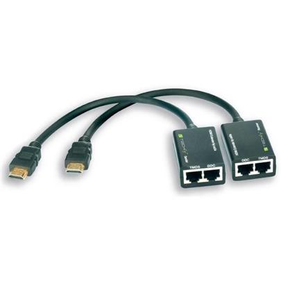 Techly HDMI extender, kabel Cat.5e/6, max. délka 30m