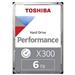 TOSHIBA X300 hdd 6TB SATA3-6Gbps 7200rpm 256MB (HDWR160EZSTA)