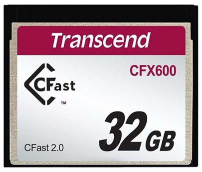 Transcend 32GB CFast 2.0 CFX600 paměťová karta (MLC)