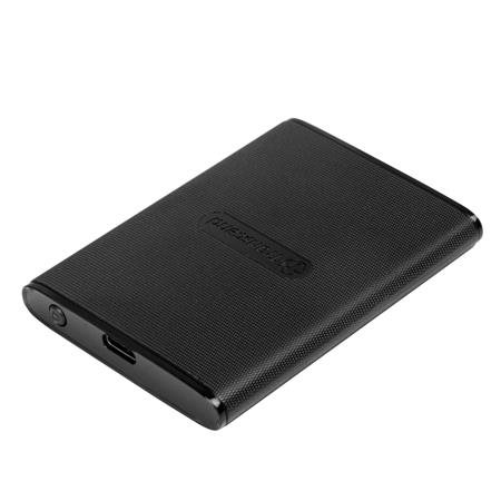 Transcend ESD230C 960GB USB 3.1 Gen2 (USB-C) Externí SSD disk (3D TLC), 520MB/s R, 460MB/s W, kompaktní rozměry, černý