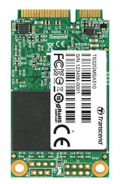 TRANSCEND MSA510 32GB SSD disk mSATA, SATA III (SuperMLC)