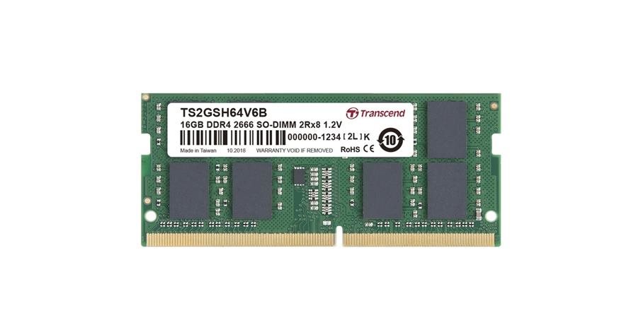 Transcend paměť 16GB DDR4 2666 SO-DIMM 2Rx8 CL19