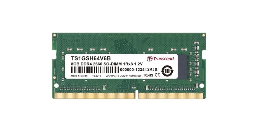 Transcend paměť 8GB DDR4 2666 SO-DIMM 1Rx8 CL19