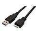 USB 3.0 SuperSpeed kabel USB3.0 A(M) - microUSB3.0 B(M), 3m, černý