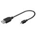 USB redukce kabel USB A/female - Micro USB/male 20cm