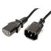 VALUE Monitor Power Cable, black, 0.5 m, IEC 320 C14 - C13